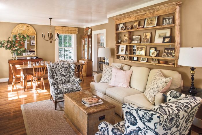 How to decorate a small country living room