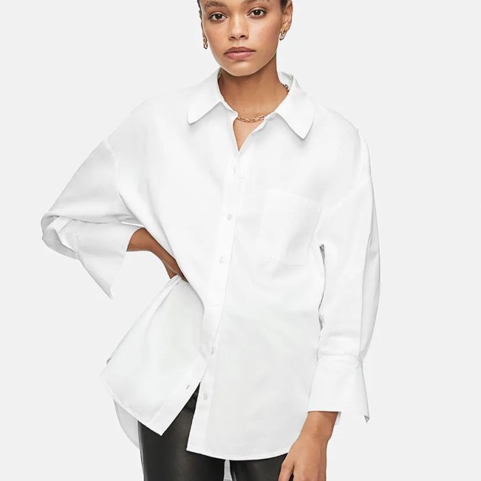 Men's spread collar white dress shirts