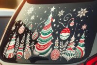 What to use to decorate car windows