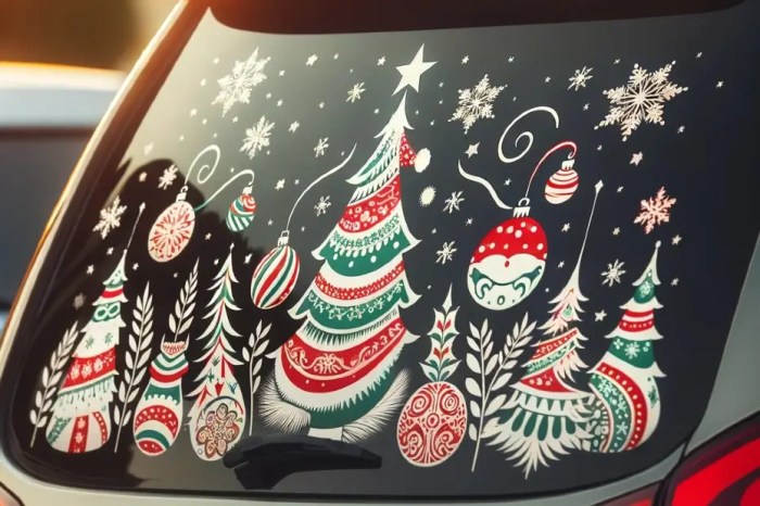 What to use to decorate car windows