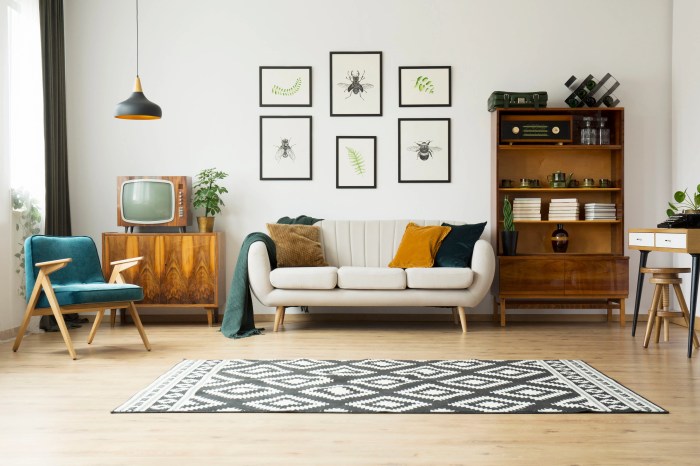 How to decorate a plain living room