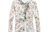 Men floral dress shirt