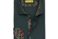 Green dress shirt mens