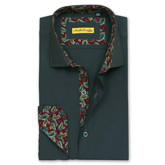 Green dress shirt mens