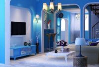 How to decorate a room with blue paint