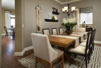 How to decorate large dining room wall