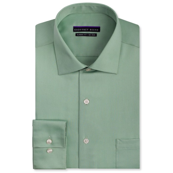 Green dress shirt mens