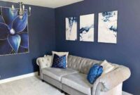 How to decorate a blue room for fall