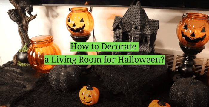 How to decorate a living room for halloween