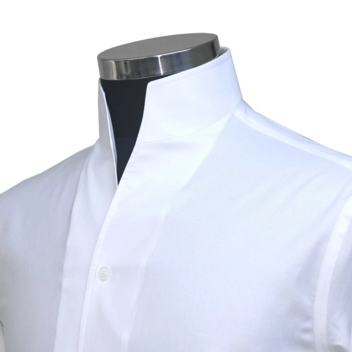 No collar mens dress shirt