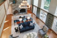 How to decorate a two story living room