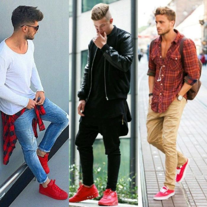 Red dress shoes mens outfit